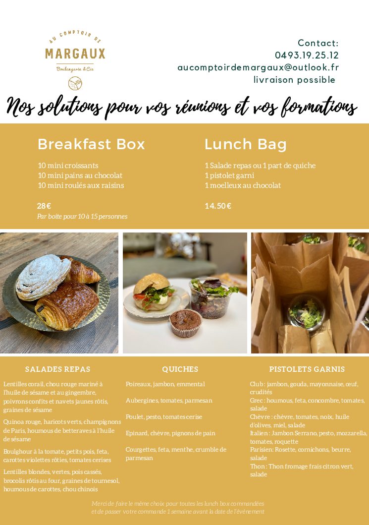 Au Comptoir de Margaux- Lunch Box